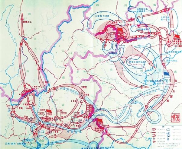【原创】中央红军利用缴获的云南军用地图渡过金沙江